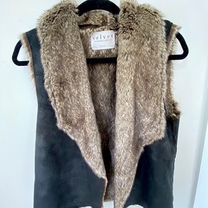 Velvet brand faux fur vest